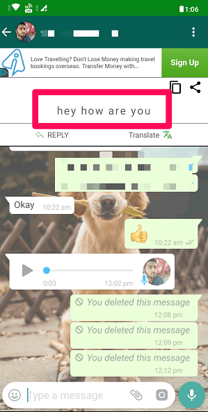Μετατρέψτε το φωνητικό μήνυμα WhatsApp σε κείμενο
