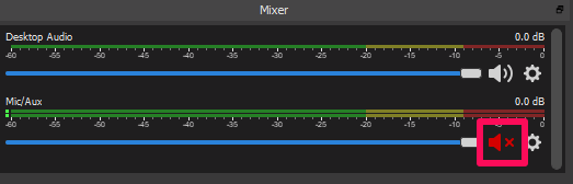 apagar el audio del micrófono