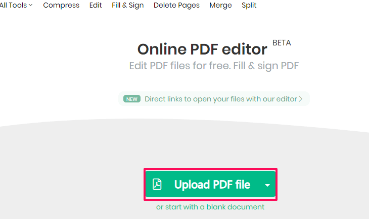 pdf hochladen