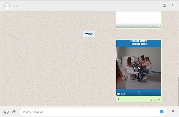 在 WhatsApp 上看到的共享視頻
