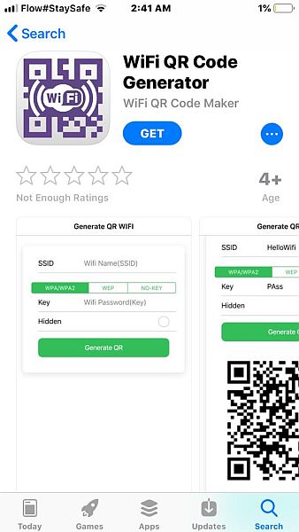 App store Wifi QRCode Generator