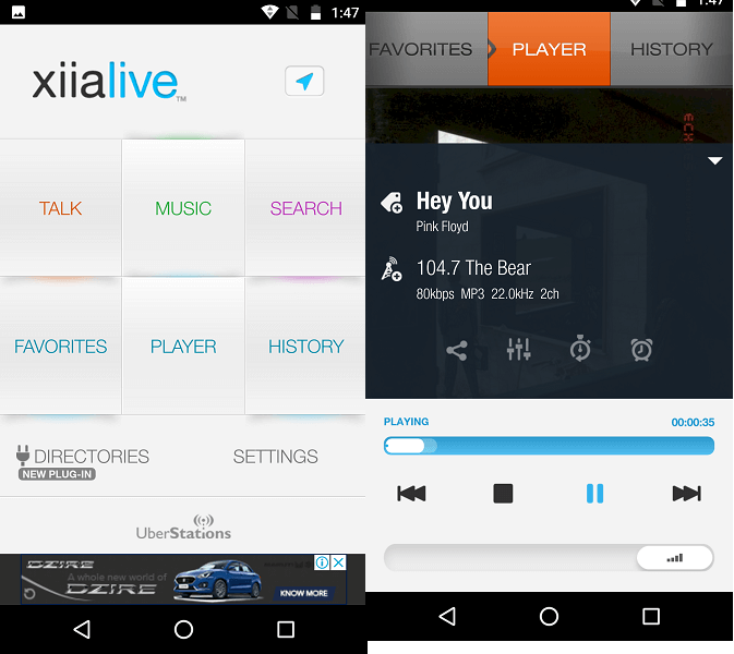 xiialive - beste tunein-alternativer